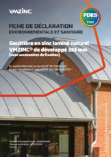 FDES - Couverture -  Joint debout - Naturel